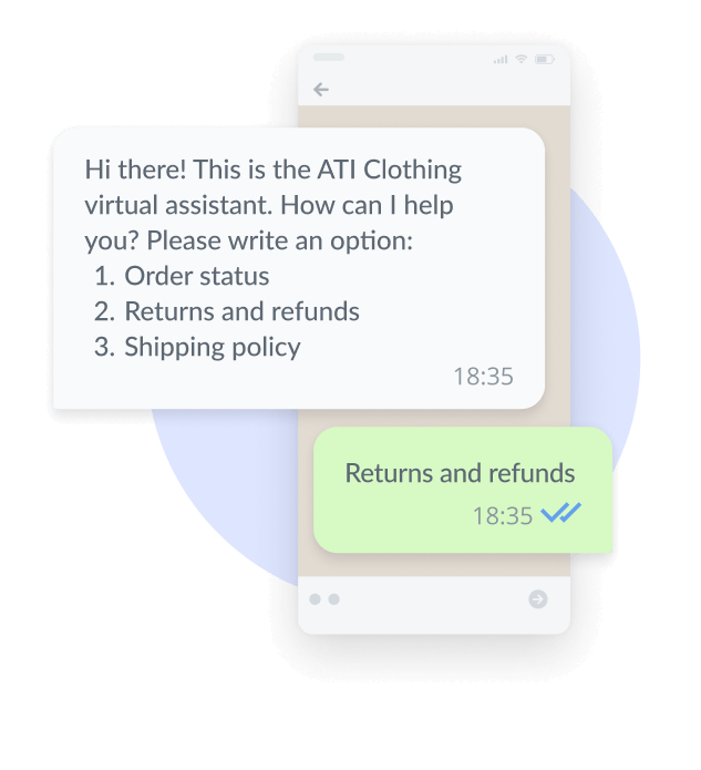 One of Esendex's messaging services is the ability to build chatbots so you can have conversations via a mobile messaging channel. This one showcases WhatsApp.