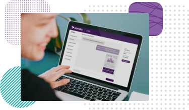 Photograph showing Esendex's Studio platform on someone's laptop screen